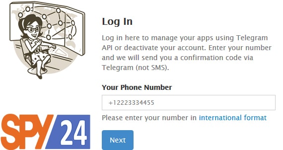 روش حذف اکانت تلگرام از طریق وبسایت رسمی